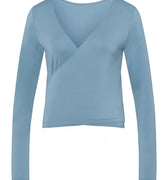 78800 Yoga L/Slv Wrap Shirt - 2530 Stone